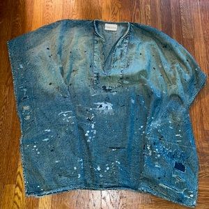 Magnolia Pearl Sanforized Splatter Cape Shirt